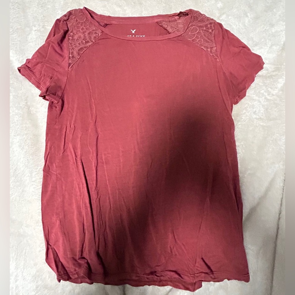 American Eagle Soft & Sexy Lace Tee
